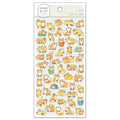 Colorful Mame-Mame-Animaru fox sticker from MIND WAVE featuring a cute fox design on a clear background.