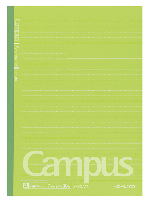 KOKUYO Campus Notebook Semi-B5 Dotted 7mm Rule (A Ruled) – 30 Sheets 5-Color Pack