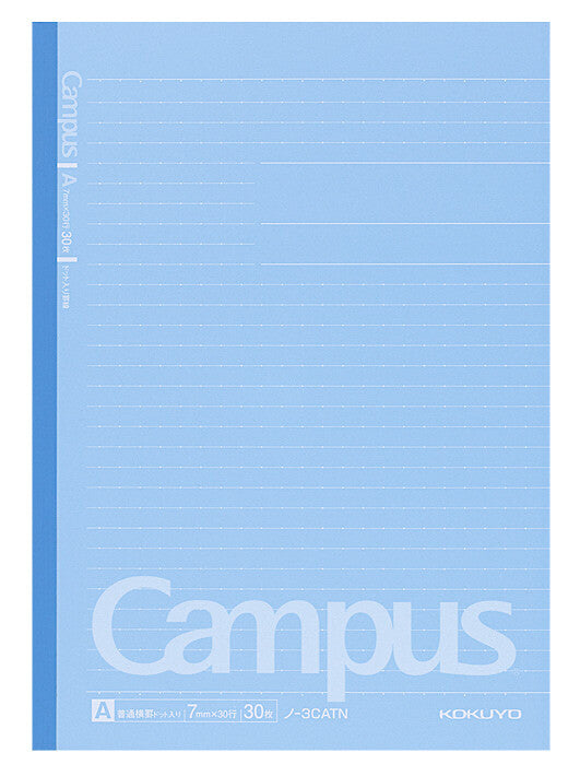 KOKUYO Campus Notebook Semi-B5 Dotted 7mm Rule (A Ruled) – 30 Sheets 5-Color Pack