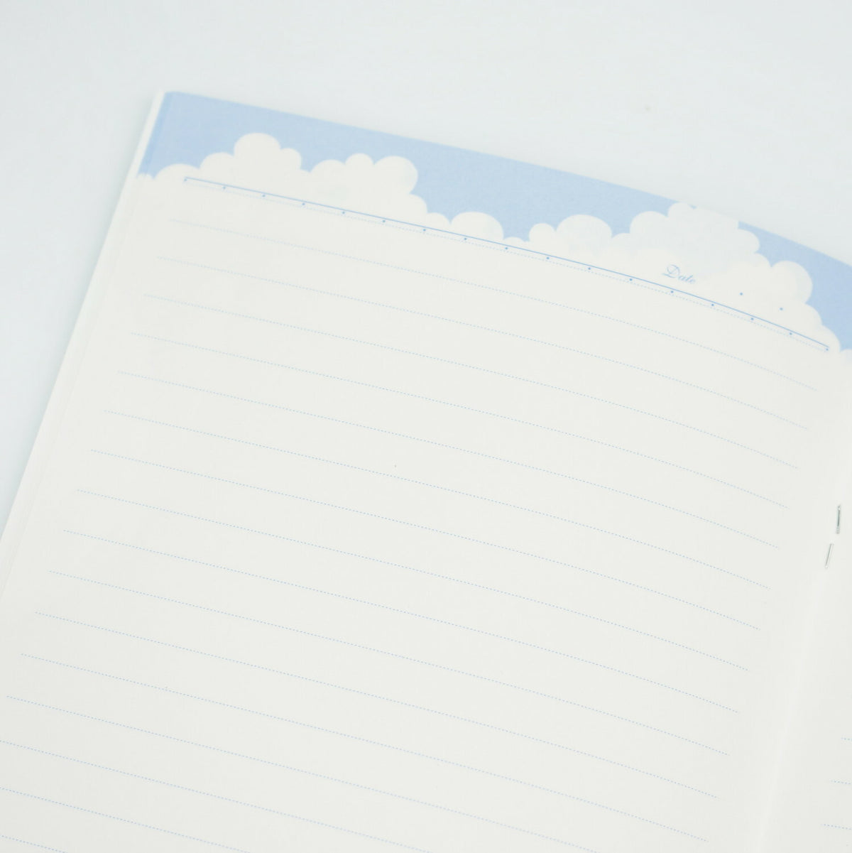 Frontia A5 notebook with pastel sky and Japan cityscape cover, featuring a soft, artistic design for writing and note-taking.