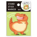 MIND WAVE Sticky Notes Stand Stick Marker in T-Rex Tyrannosaurus design, featuring colorful sticky note sheets on a standing holder.