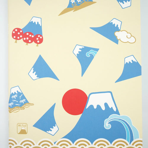 Frontia A5 Notebook featuring a Mount Fuji design with a hardcover and lined pages, ideal for notes and journaling.