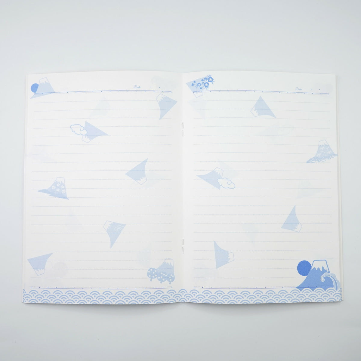 Frontia A5 Notebook featuring a Mount Fuji cover with scenic mountain design, perfect for writing and note-taking.