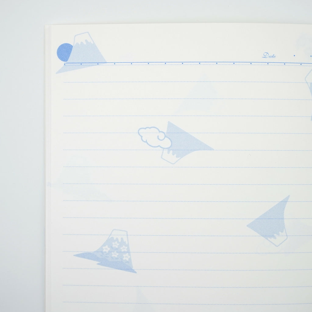 Frontia A5 Notebook featuring a Mount Fuji cover design, with lined pages for writing and note-taking.