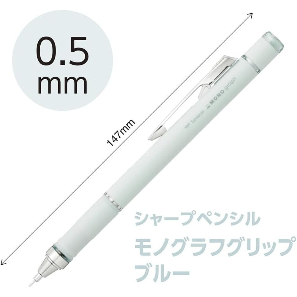 Zoomy Bungu Tombow MONO Graph mechanical pencil with a sleek black body and ergonomic grip for precise writing and drawing.