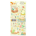 Assorted Secret Picnic stickers by MIND WAVE featuring colorful picnic-themed designs on a white background.