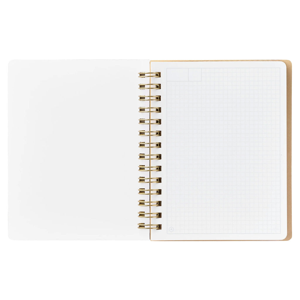 Cute cat and floral comic-style ring journal notebook by Zoomy BUNGU, featuring colorful illustrations and a compact stationery design.