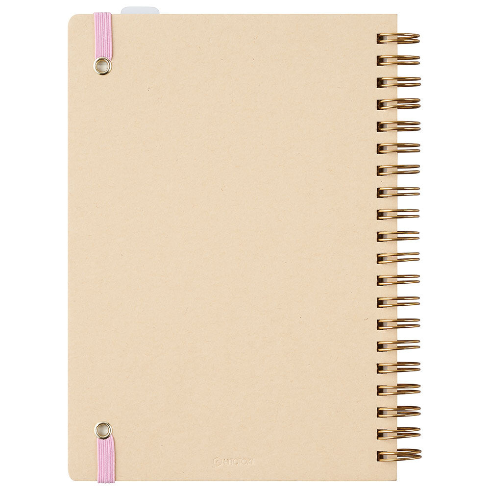 Playful cats and garden comic-style design on Zoomy BUNGU notebook with ring binding, ideal for journaling and note-taking.