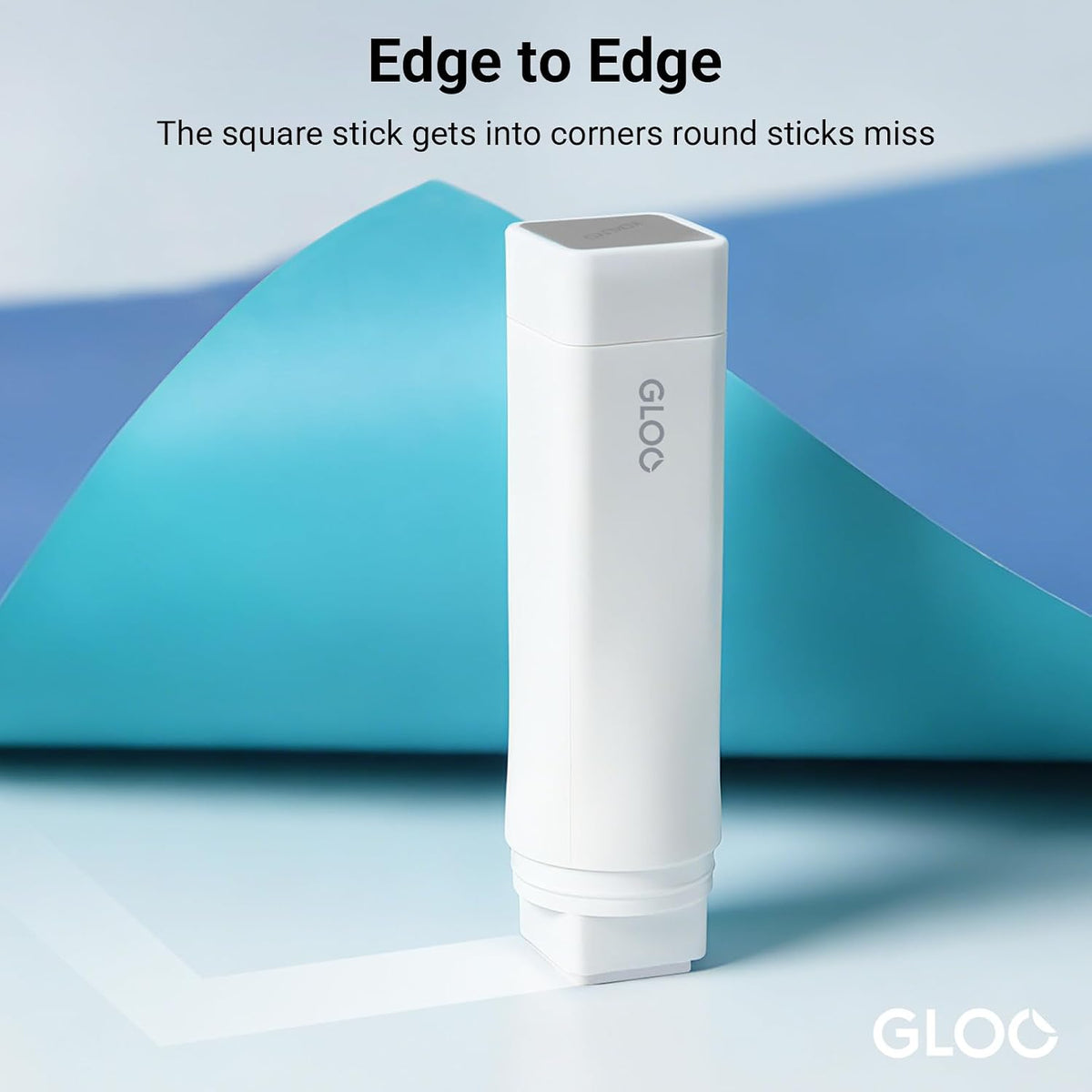 Zoomy Bungu KOKUYO GLOO square glue stick for strong adhesive bonding in crafts and office projects, with a compact stationery design.