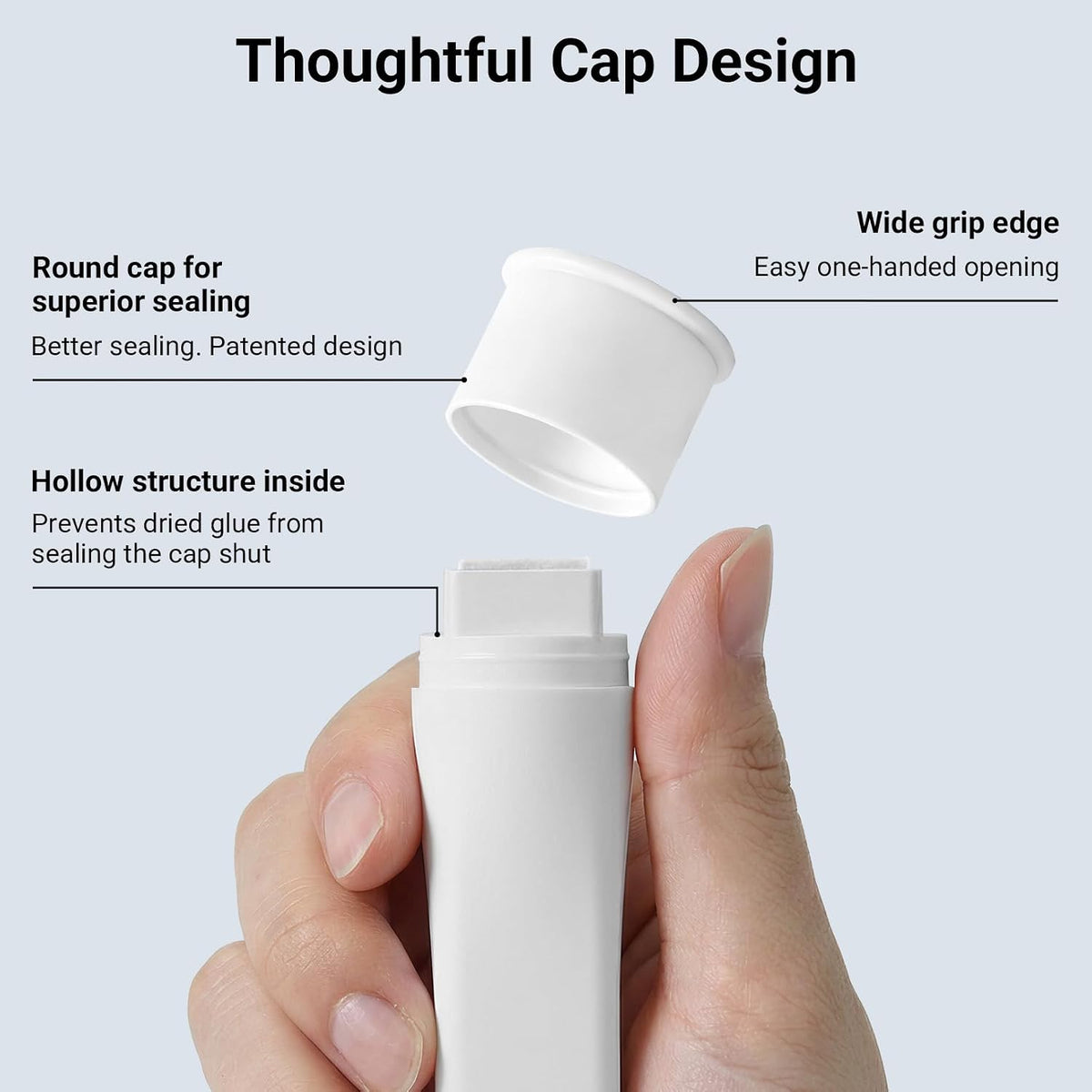 Zoomy BUNGU KOKUYO GLOO Square Glue Stick for strong adhesive bonding in craft and office projects, shown in a clear image.