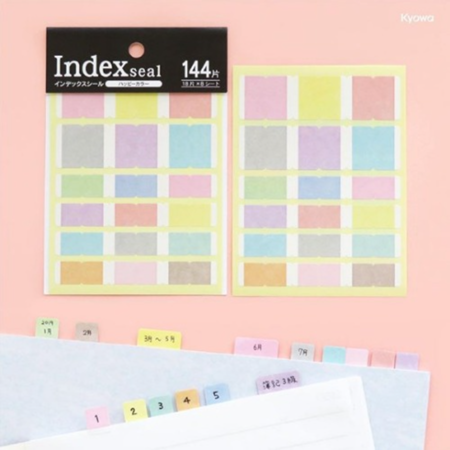 Index Seal - Happy Color (144 Pieces)