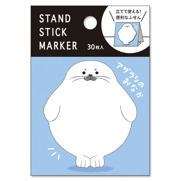 MIND WAVE sticky notes stand with stick marker seals for organizing and marking pages in notebooks or documents.