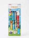 Moomin Valley x ZEBRA Sarasa Clip Gel Pens - 0.5mm Black Ink (Set of 4)