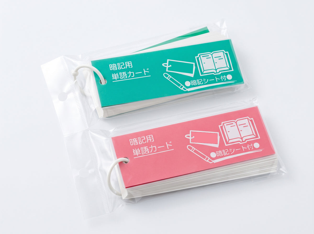 Study Flashcards with Plastic Covers
