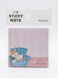 Cute Hokkori Dog Inu & Isu sticky notes from JapanoMono, featuring adorable Japanese-inspired stationery design.