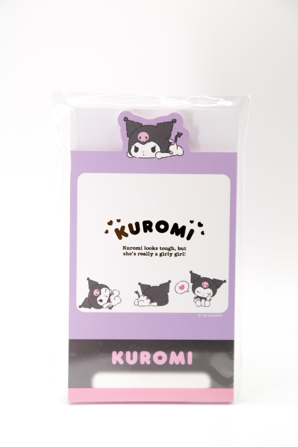 Sanrio Kuromi Fold-and-Tuck Standing Memo Pad