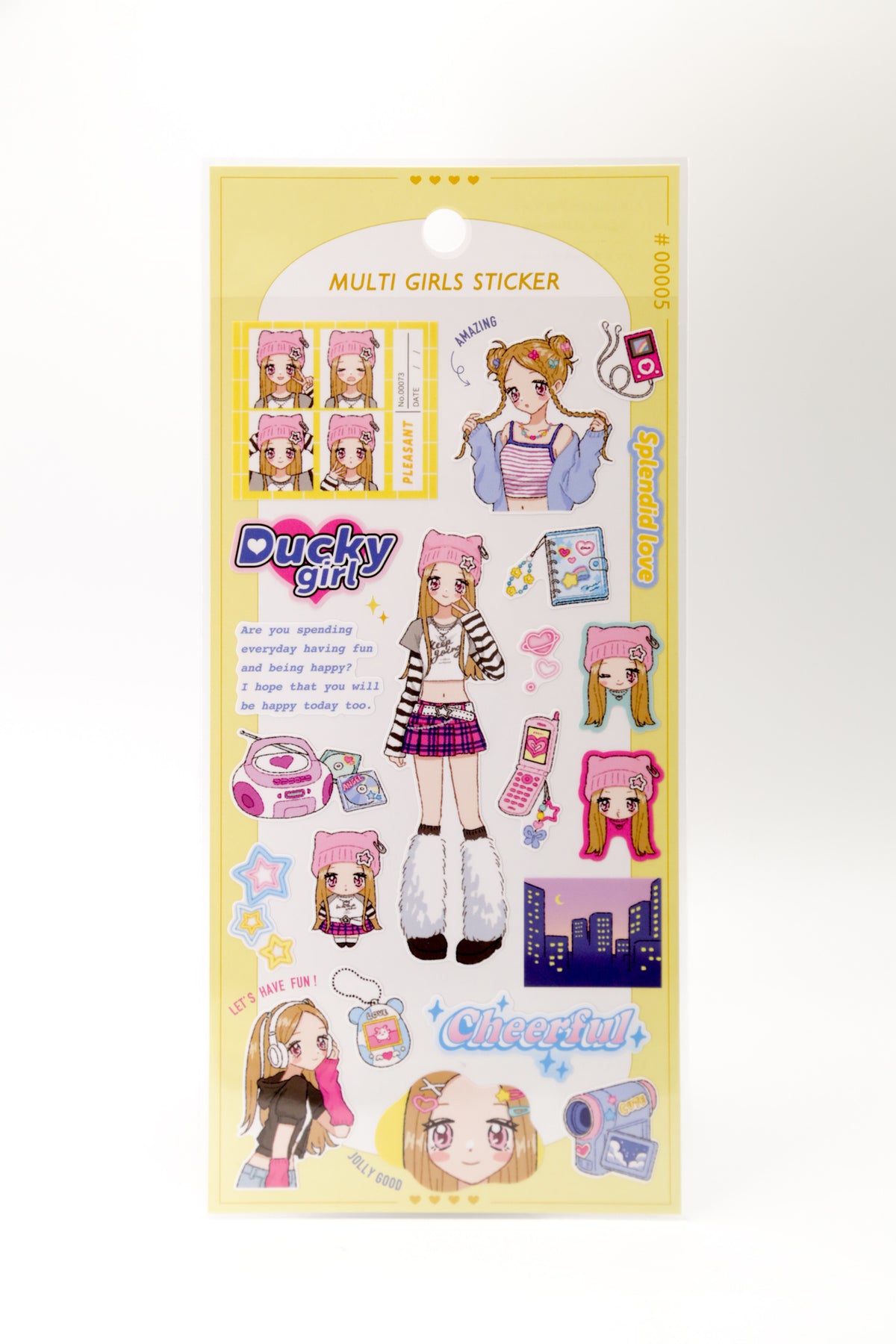 Stickers - Y2K Anime Girl #05
