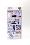 Set of Japanese Oshikatsu and Otaku culture stickers by JapanoMono, featuring colorful anime and manga-inspired designs.