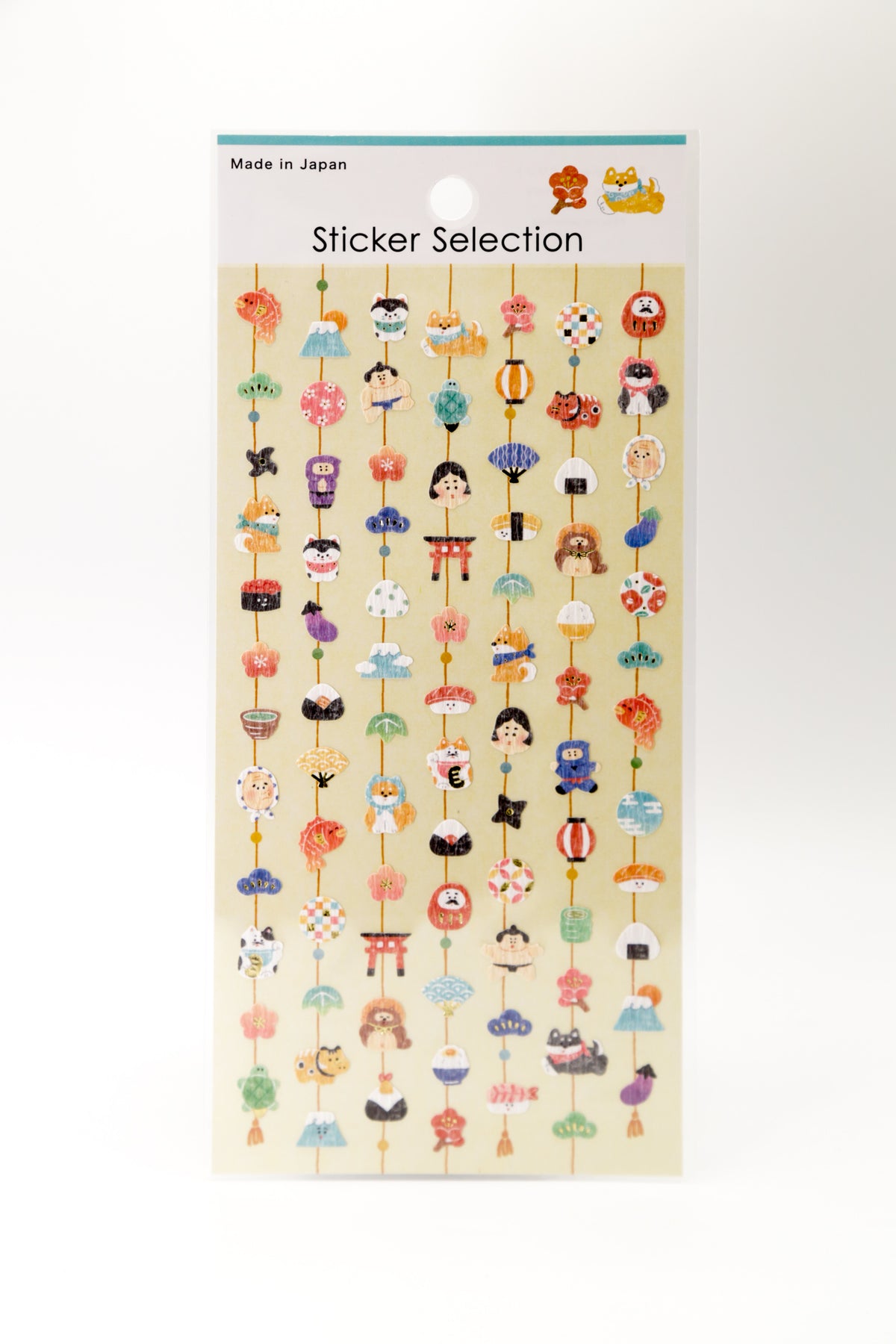 Stickers - Japanese Cultural Icons (Yellow)