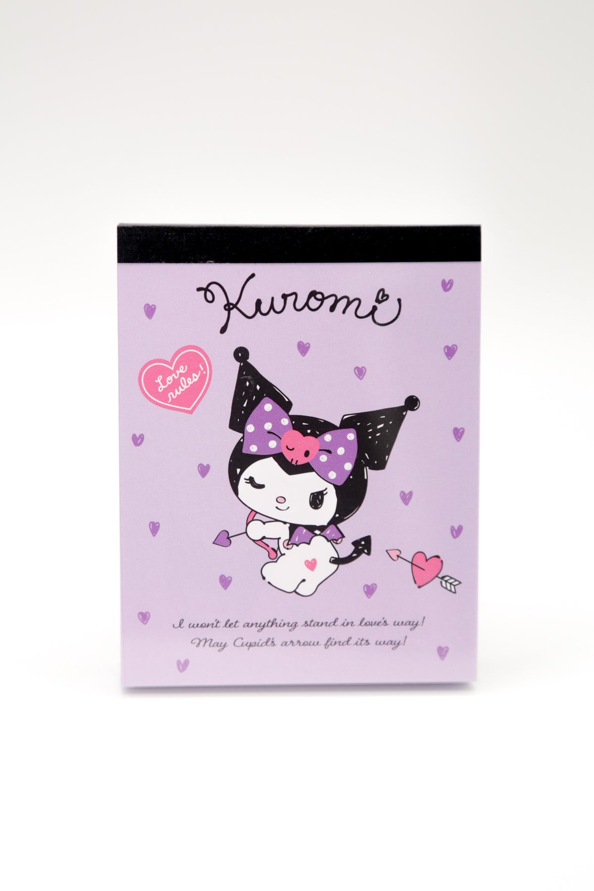 Sanrio Kuromi Cupid's Arrow Mini Memo Pad – Love Rules Edition