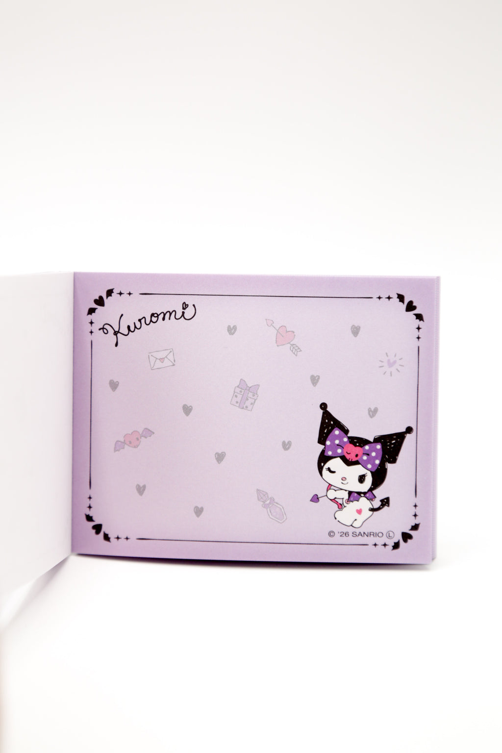 Sanrio Kuromi Cupid's Arrow Mini Memo Pad – Love Rules Edition
