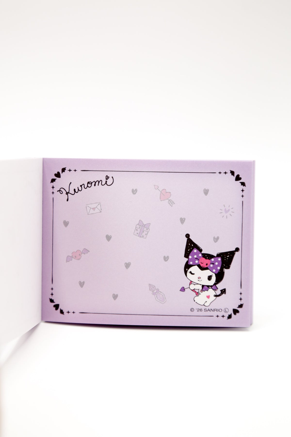 Sanrio Kuromi Cupid's Arrow Mini Memo Pad – Love Rules Edition