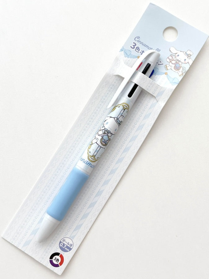 Sanrio - Cinnamoroll - 3 Color Ballpoint Pen 0.7mm
