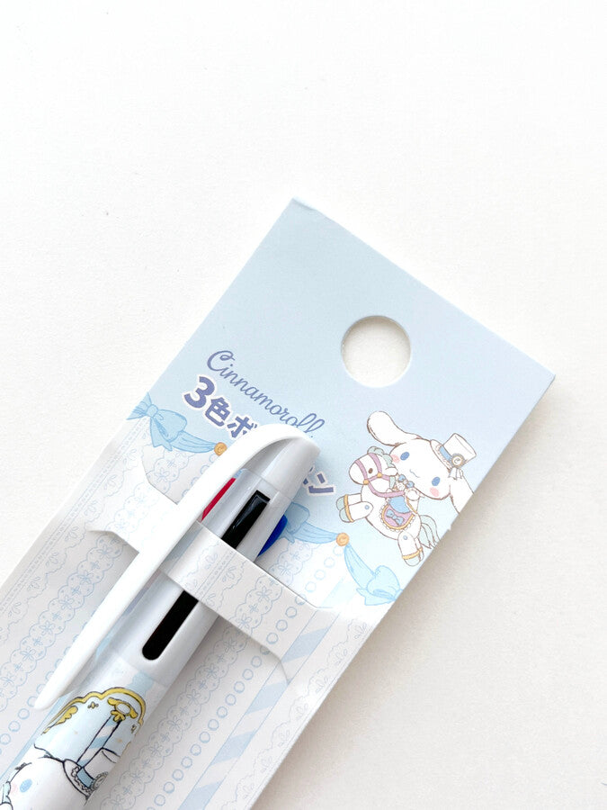 Sanrio - Cinnamoroll - 3 Color Ballpoint Pen 0.7mm