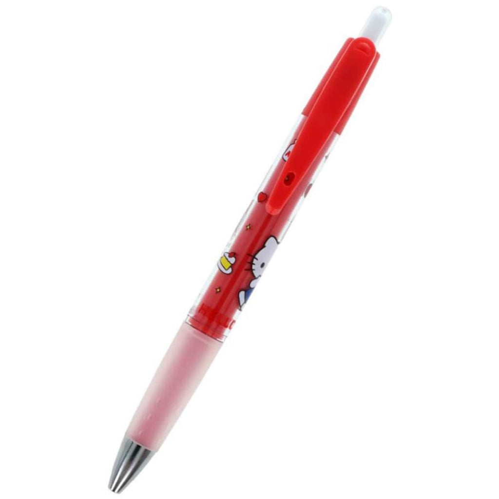 Black ink ballpoint pen with Sanrio character designs by JapanoMono, featuring a 0.7mm tip and playful stationery style.