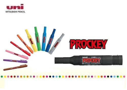 UNI Prockey Waterproof Twin Head Art Fine Permanent Marker PM-120T, featuring dual tips and vibrant ink for detailed artwork.